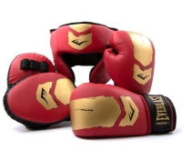 Набор детск. Prospect 2 Boxing (перчатки, лапы, шлем)красн/золот. (арт. P00003053)